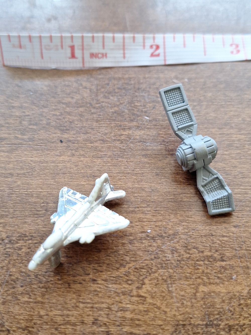 Space Miniature Toy Jet and Satellite Pieces - Beige & Gray - Picture 2 of 3